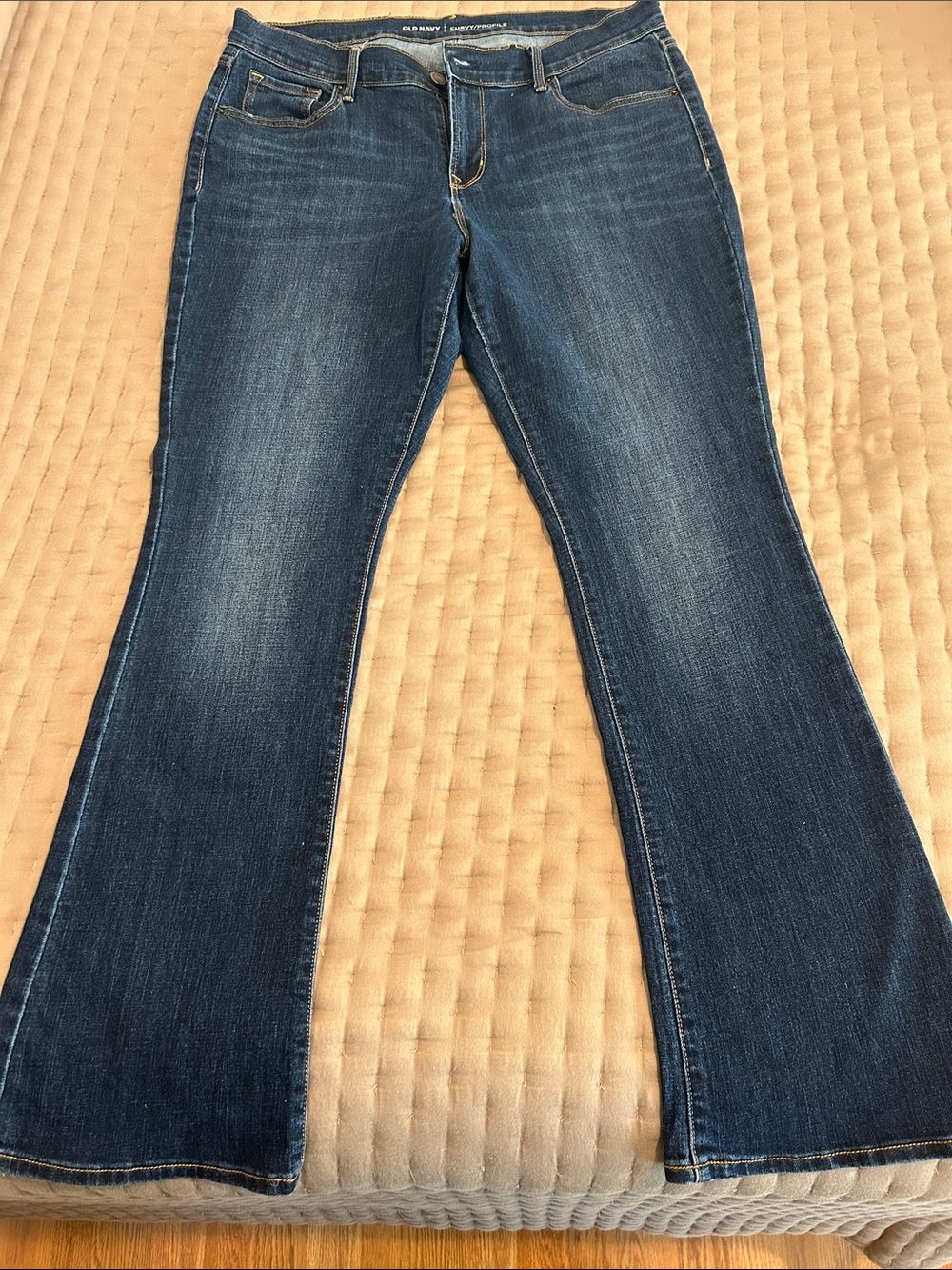 Old Navy Dark Blue Wide Leg Jeans
